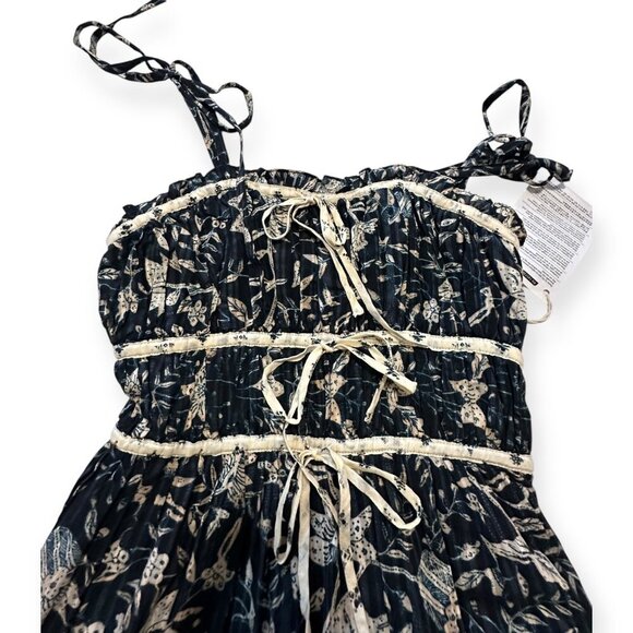 Ulla Johnson Indah Dress, Size 2, Rainforest , Cream/black, New with tag - Picture 11 of 16